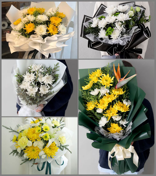 广东江门市江海区礼乐街道白事花束代送